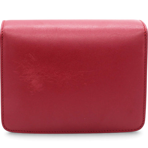 Celine Box Calfskin Mini Classic Box Flap Bag Red
