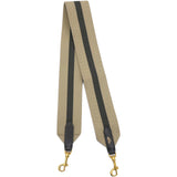 Celine Canvas Striped Strap Natural Grey 