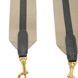 Celine Canvas Striped Strap Natural Grey 