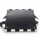 Celine Cotton Canvas Striped Phantom Luggage White Black