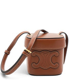 Celine Cuir Triomphe Mini Vanity Case Tan 