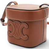 Celine Cuir Triomphe Mini Vanity Case Tan 