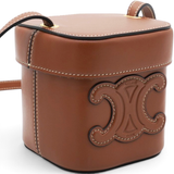 Celine Cuir Triomphe Mini Vanity Case Tan 