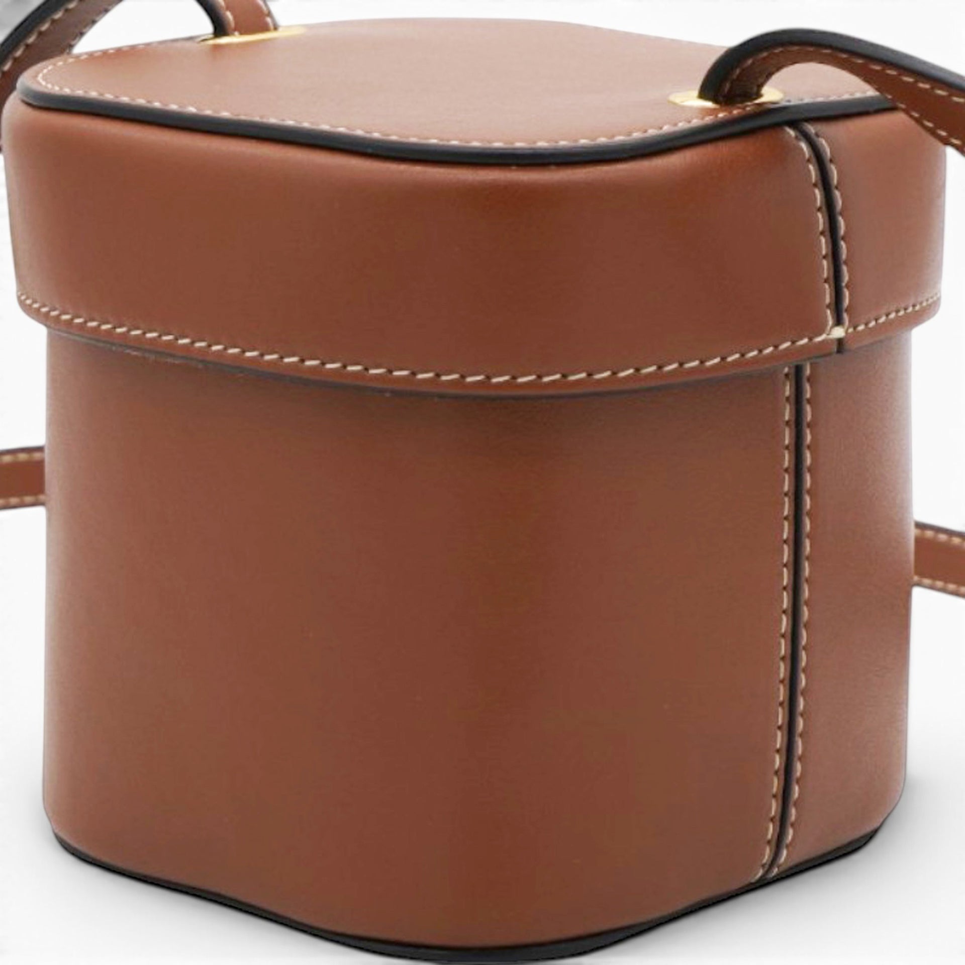 Celine Cuir Triomphe Mini Vanity Case Tan 