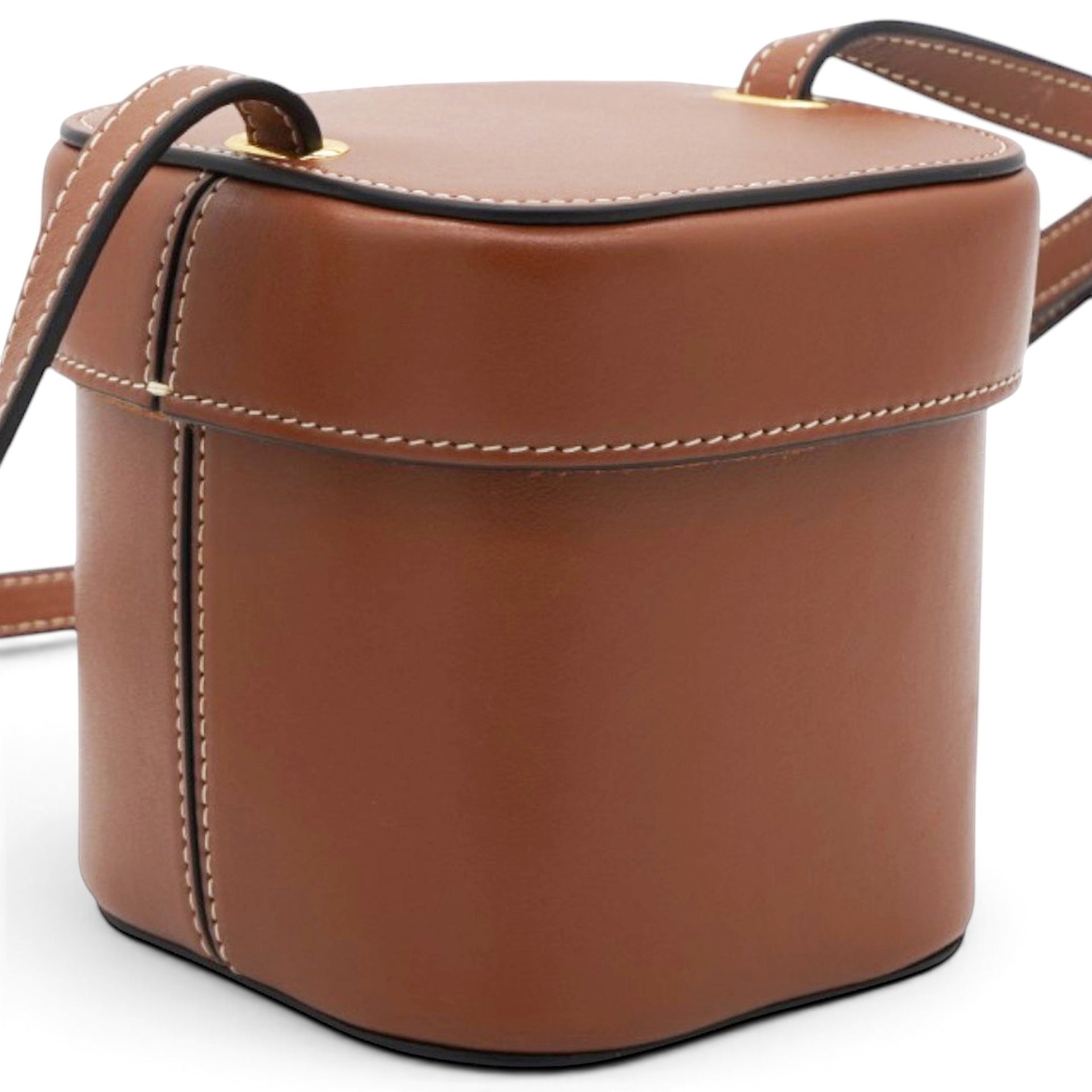 Celine Cuir Triomphe Mini Vanity Case Tan 