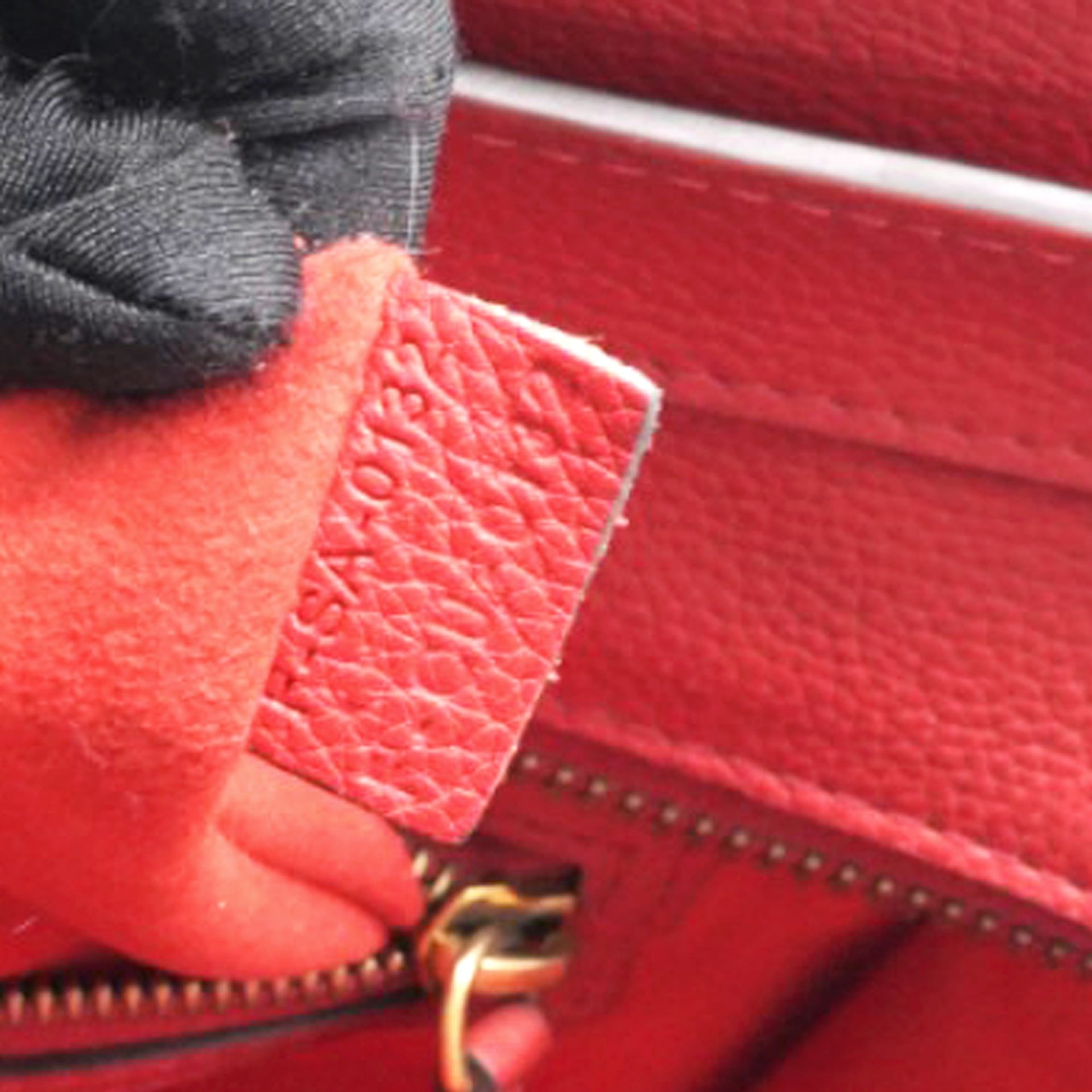  Celine Drummed Luggage Coquelicot Tote 