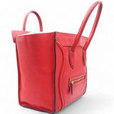 Celine Drummed Luggage Coquelicot Tote 