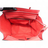  Celine Drummed Luggage Coquelicot Tote 