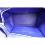 Celine Drummed Suede Trapeze Indigo Blue 