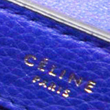 Celine Drummed Suede Trapeze Indigo Blue 