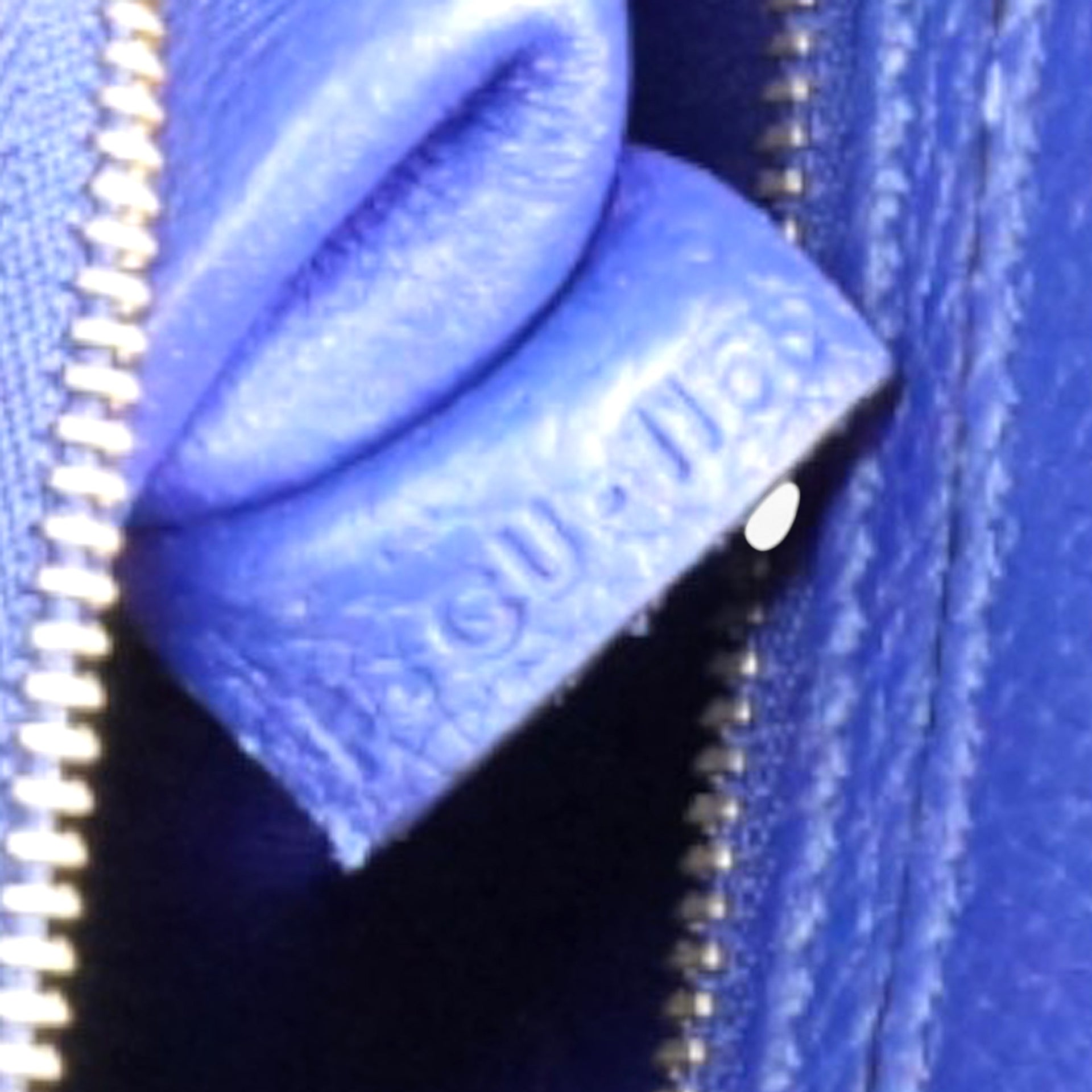 Celine Drummed Suede Trapeze Indigo Blue 