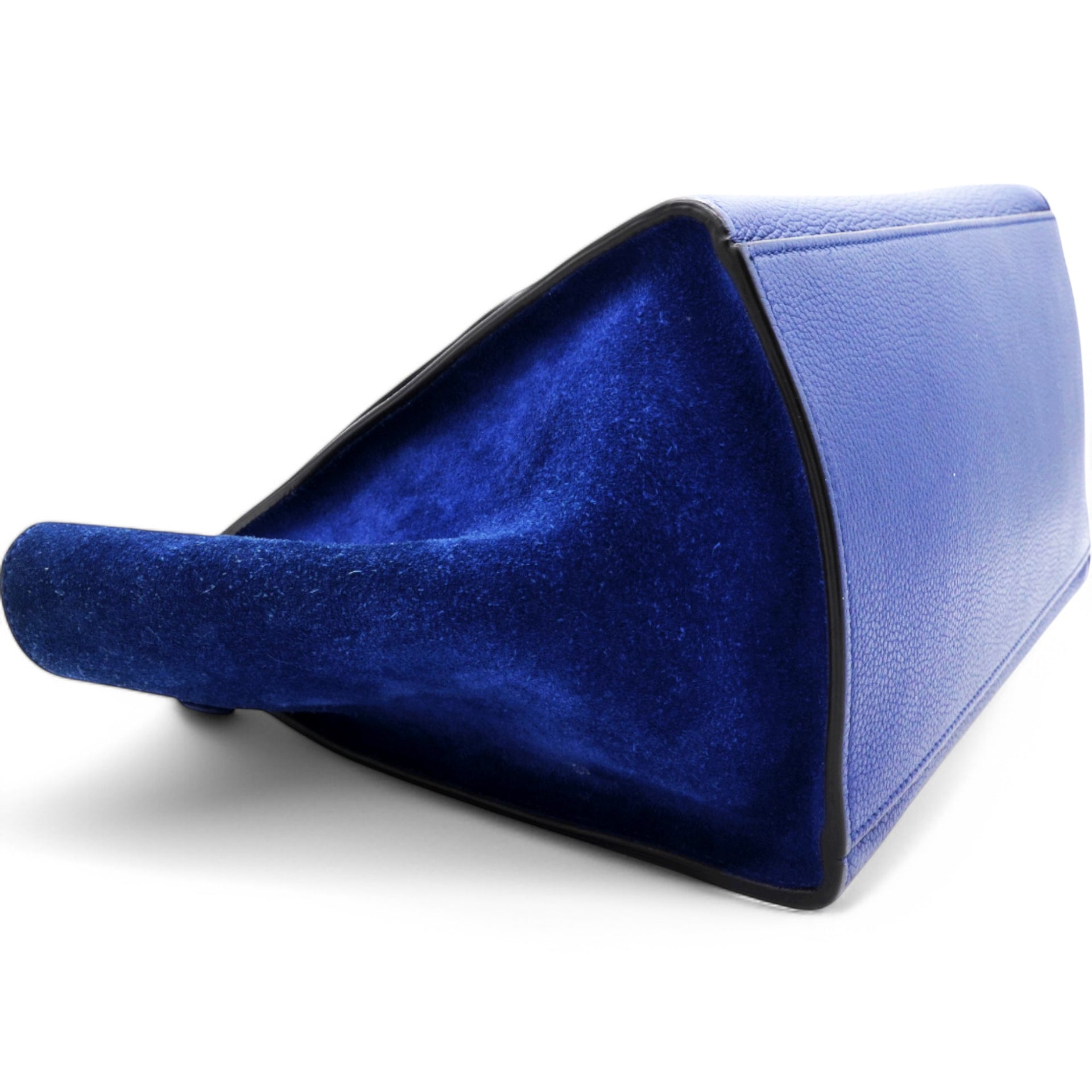 Celine Drummed Suede Trapeze Indigo Blue 