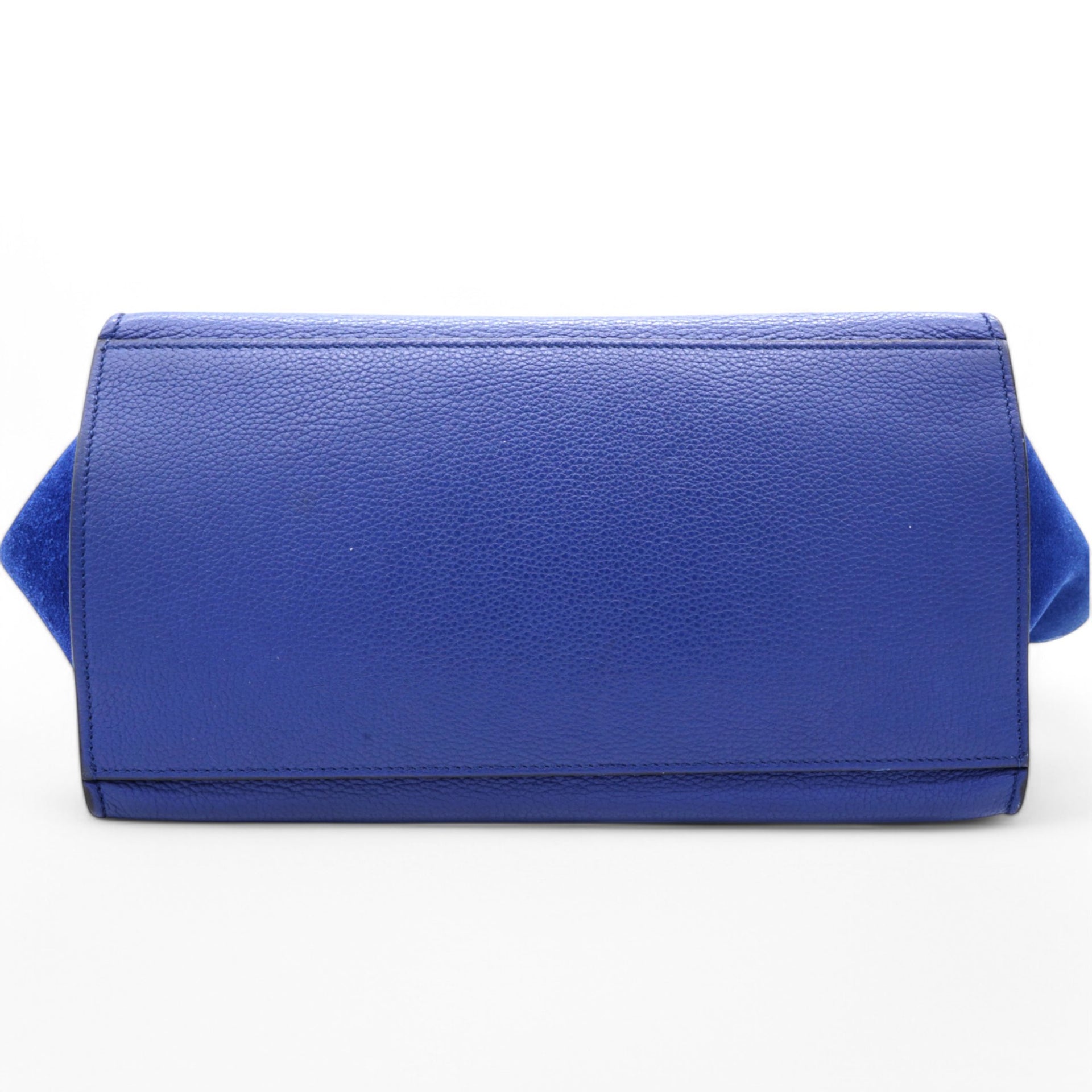 Celine Drummed Suede Trapeze Indigo Blue 