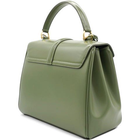 Celine Satinated Calfskin Mini 16 Top Handle Bag Sage 