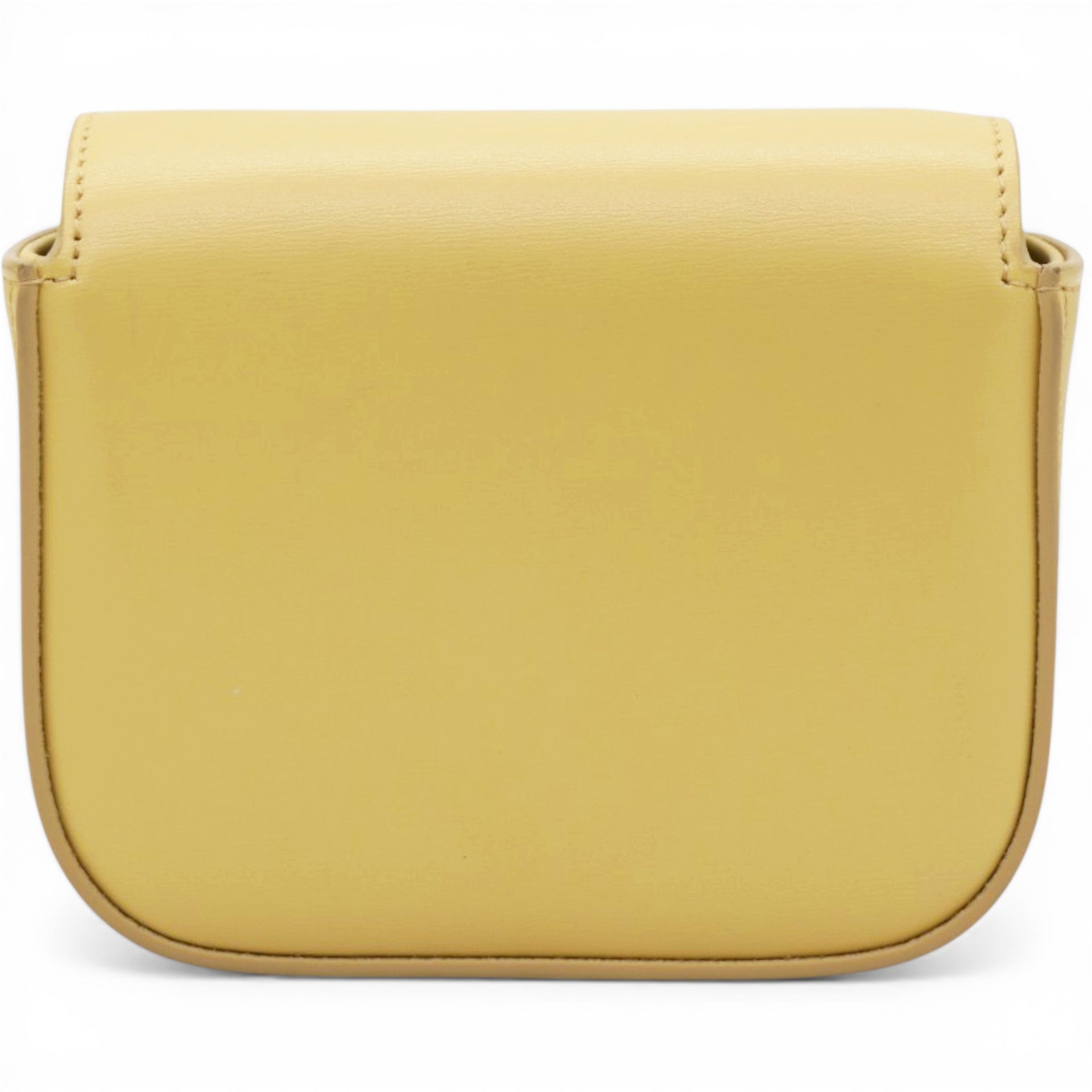 Celine Shiny Calfskin Mini Triomphe Yellow 