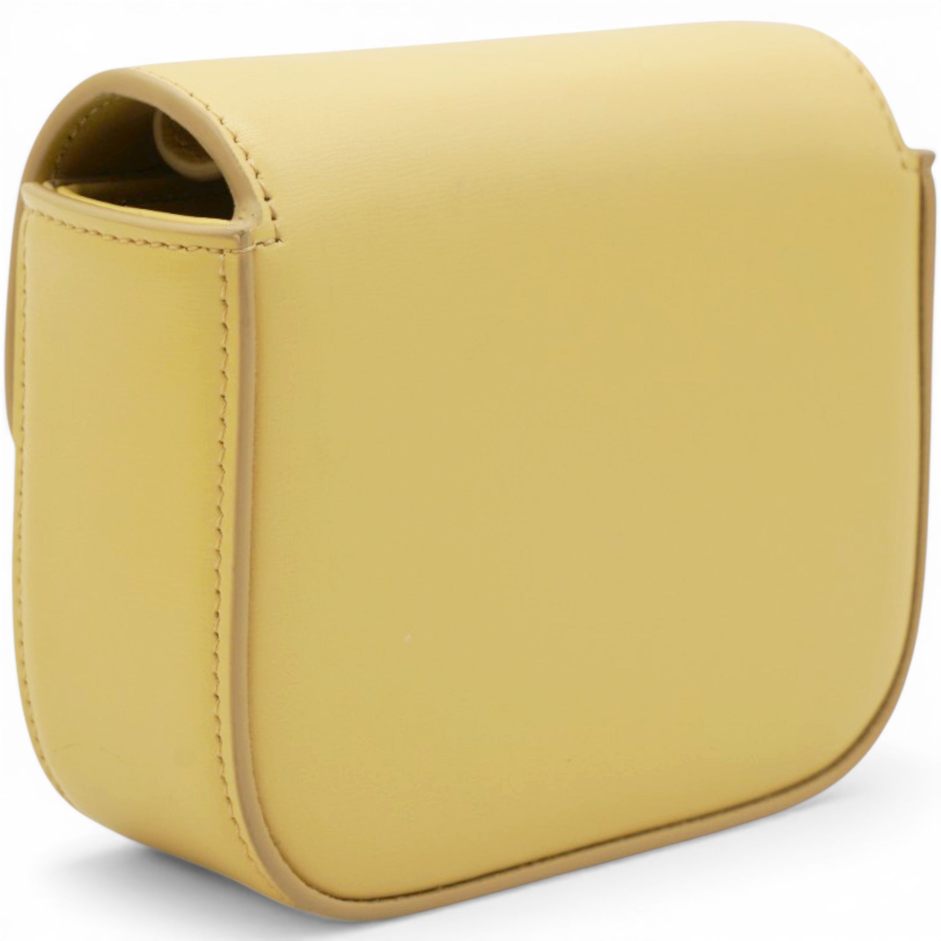 Celine Shiny Calfskin Mini Triomphe Yellow 