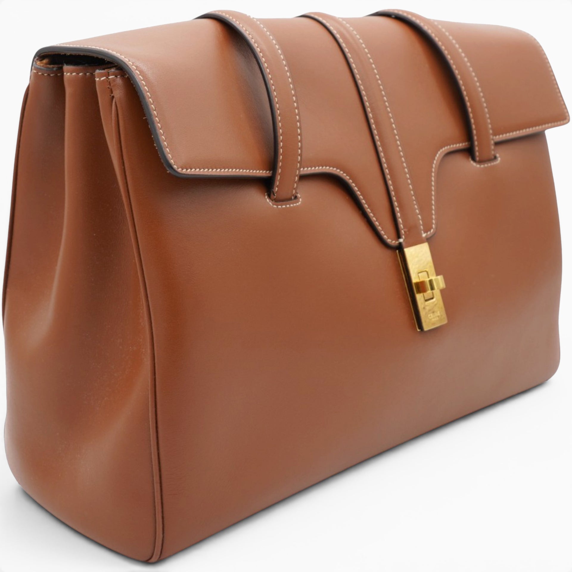 Celine Soft 16 Bag Tan Shoulder Bag 