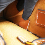 Celine Triomphe Canvas Calfskin Mini Vertical Cabas White 