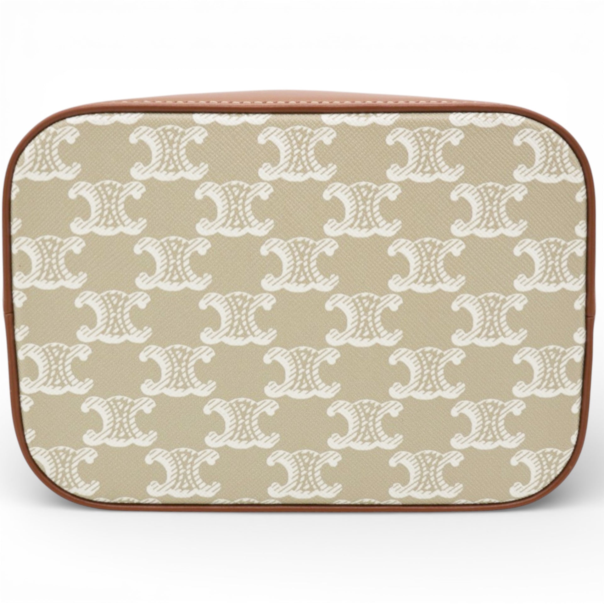 Celine Triomphe Canvas Calfskin Small Bucket Bag 