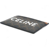  Celine Triomphe Canvas Card Holder Tan 