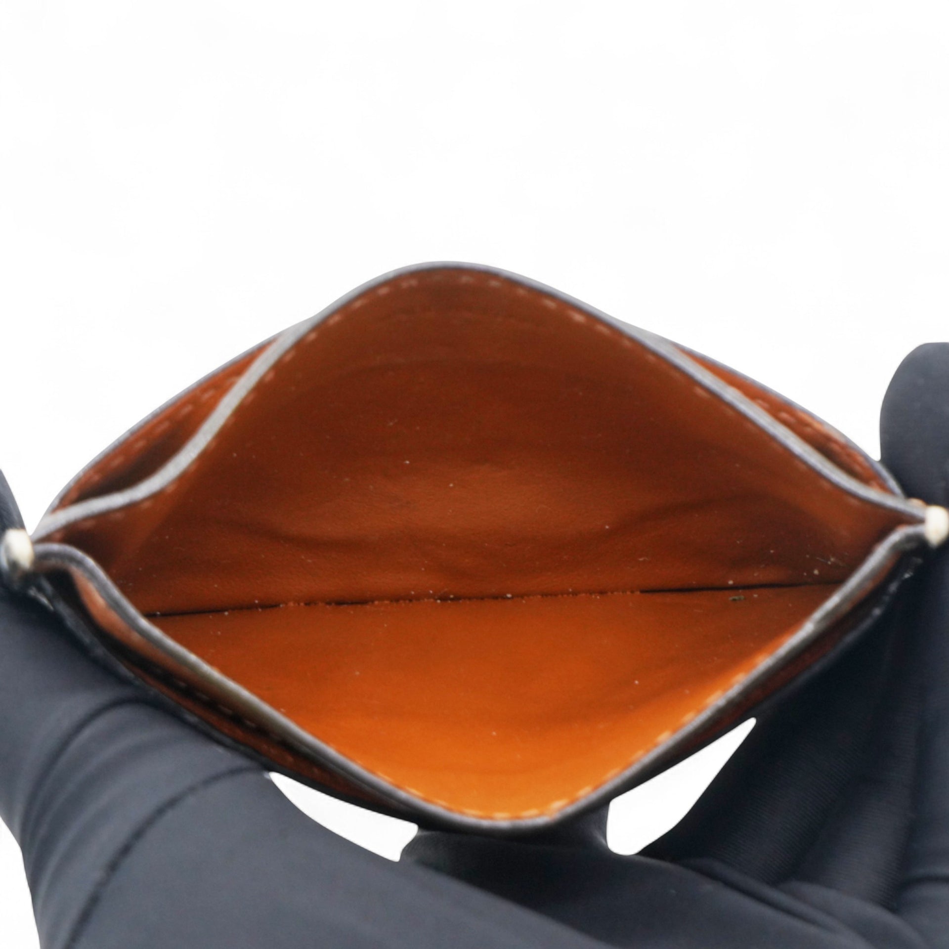  Celine Triomphe Canvas Card Holder Tan 