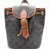  Celine Triomphe Canvas Folco Backpack Tan 