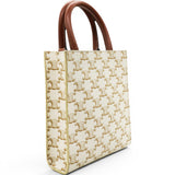 Celine Triomphe Canvas Mini Vertical Cabas White 