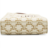 Celine Triomphe Canvas Mini Vertical Cabas White 