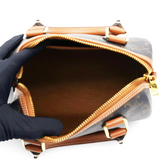 Celine Triomphe Canvas Small Boston Bag Tan 