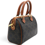 Celine Triomphe Canvas Small Boston Bag Tan 