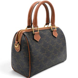 Celine Triomphe Canvas Small Boston Bag Tan 