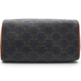 Celine Triomphe Canvas Small Boston Bag Tan 