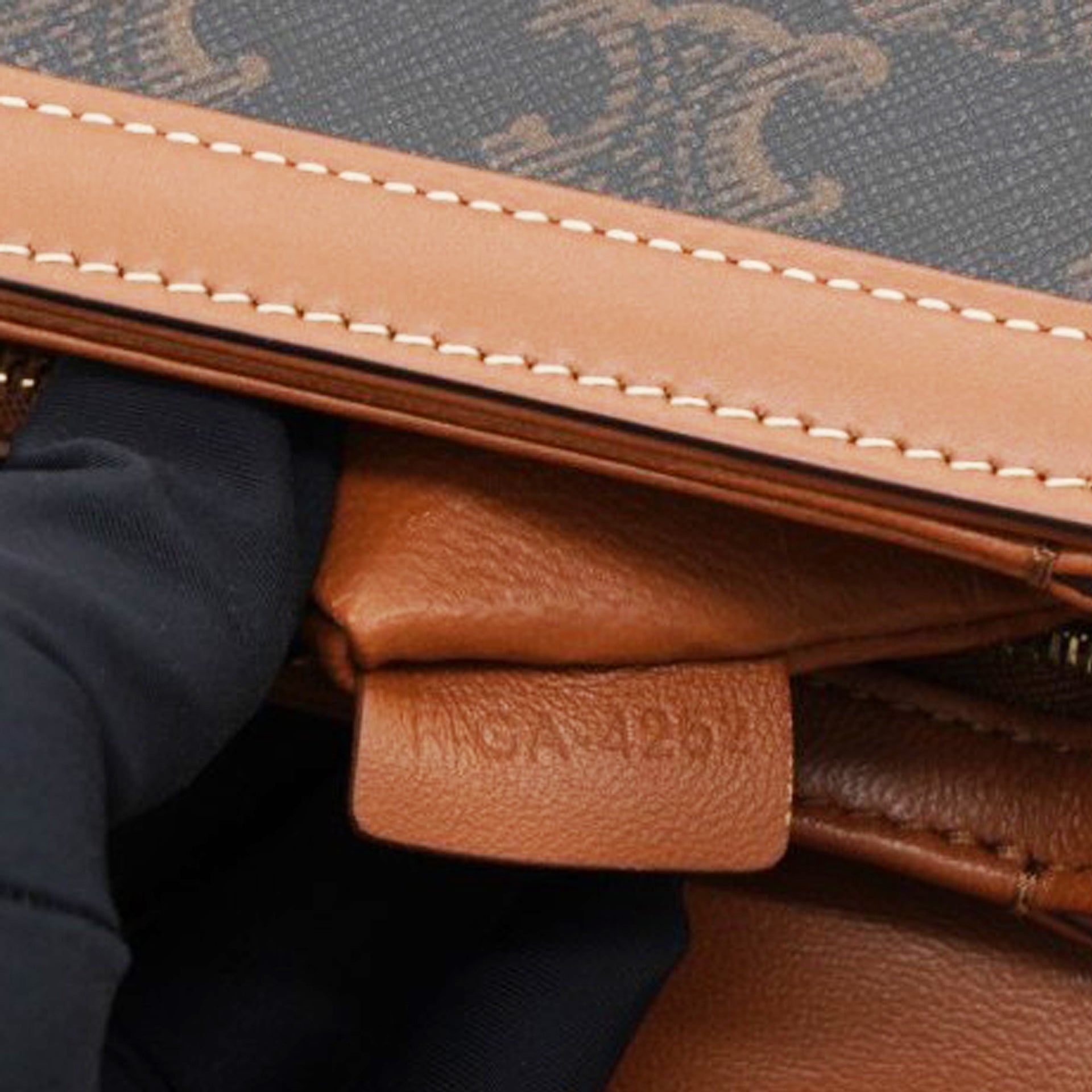 Celine Triomphe Canvas Triomphe Bag Tan 
