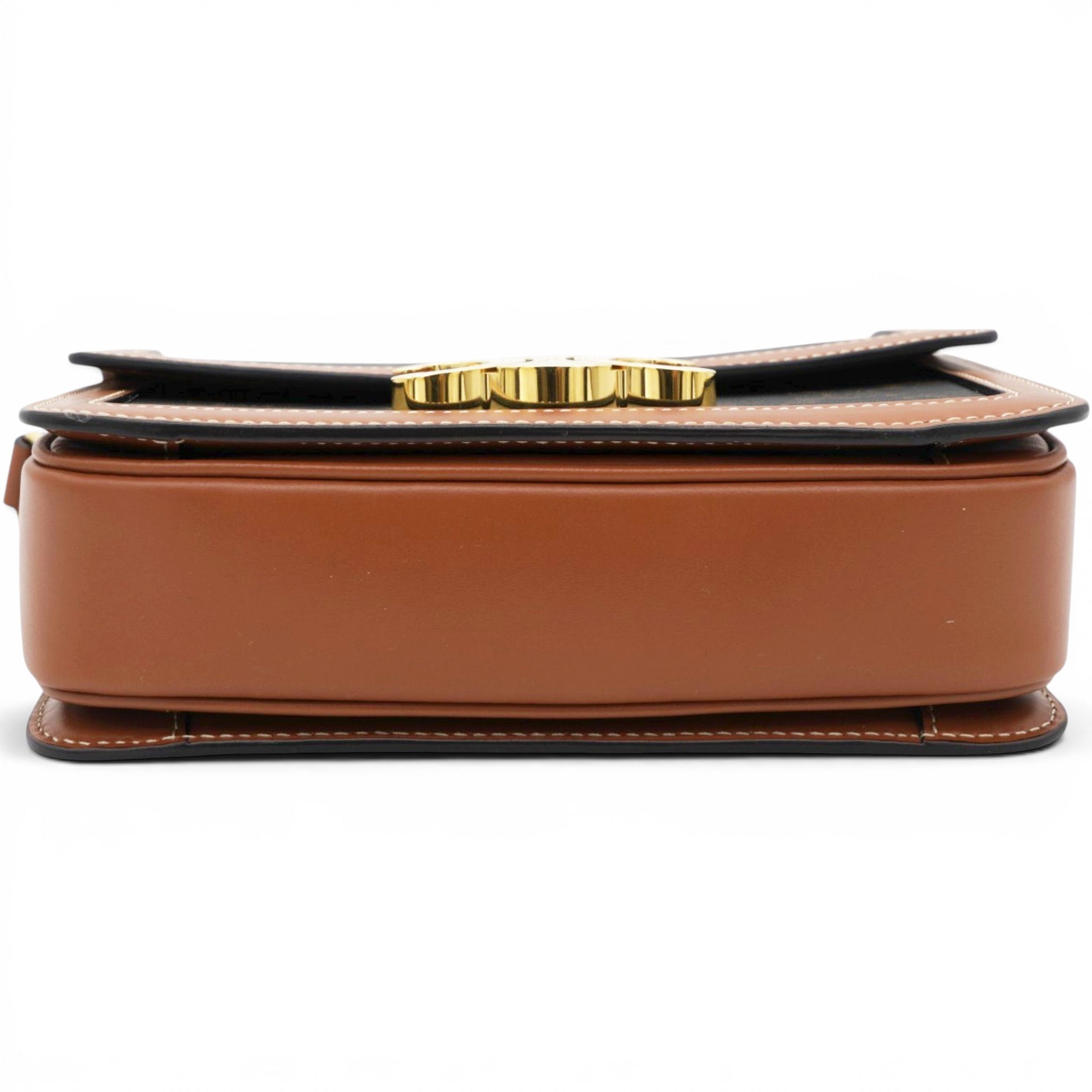 Celine Triomphe Canvas Triomphe Bag Tan 