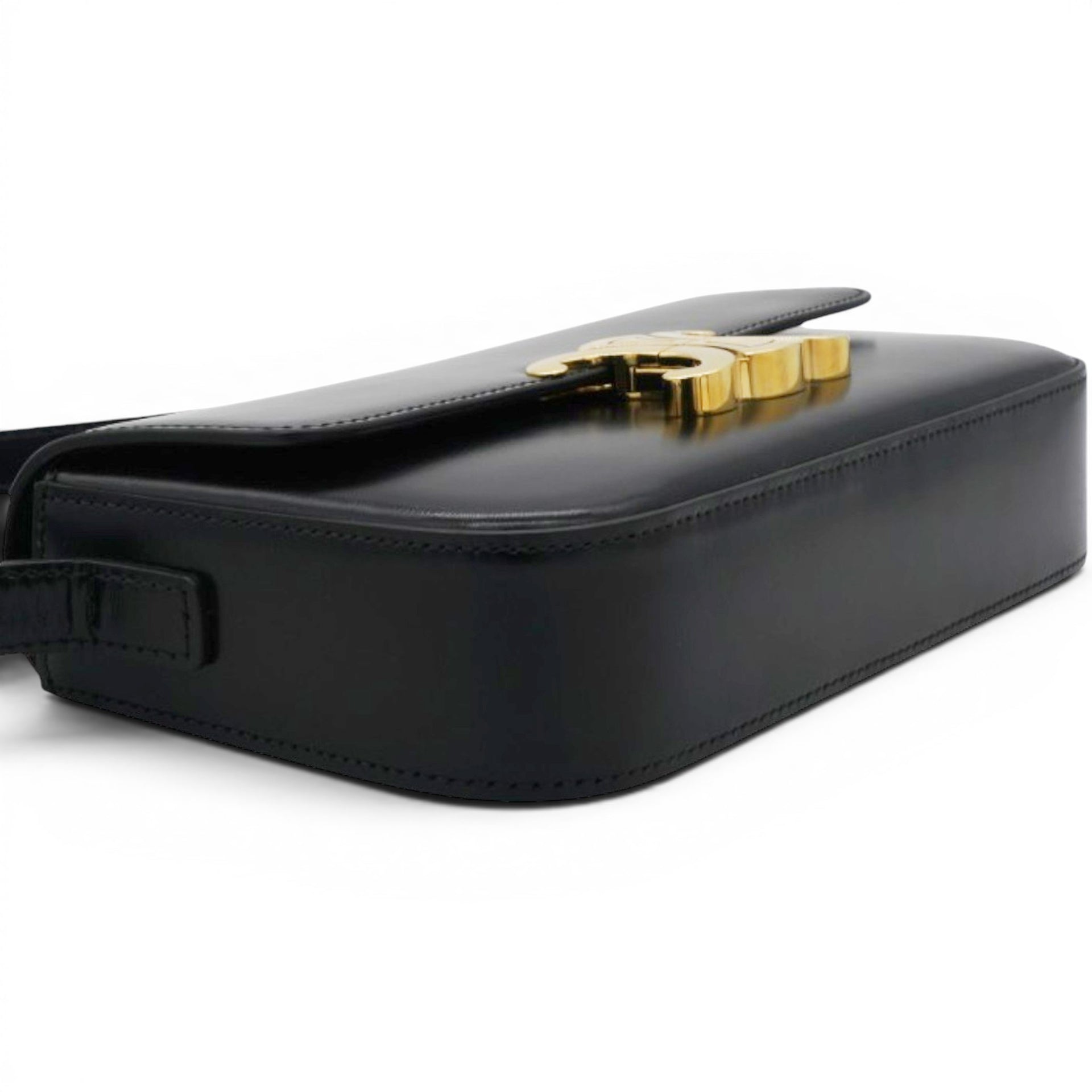 Celine Triomphe Shoulder Bag Black 