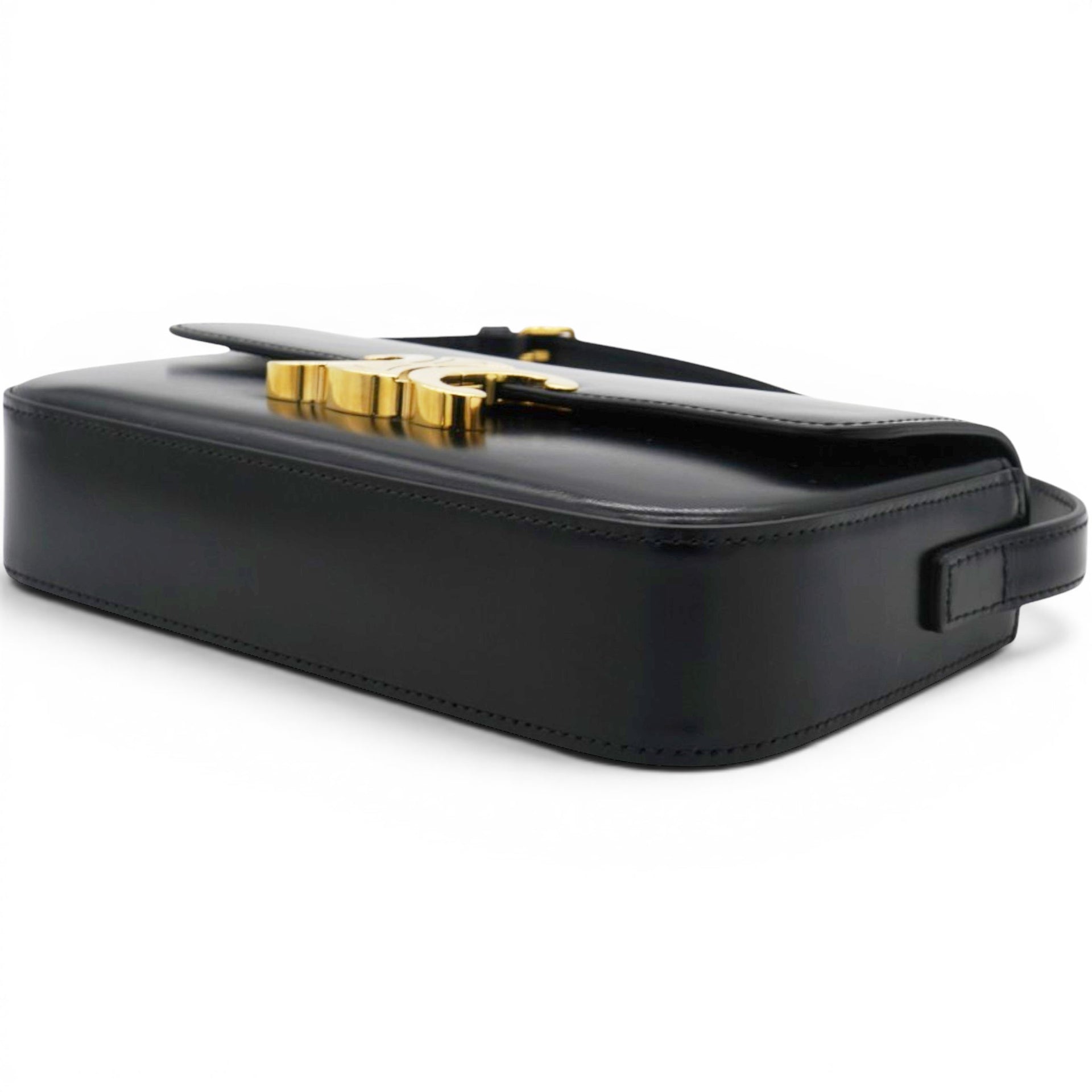 Celine Triomphe Shoulder Bag Black 