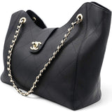 Chanel 26s Hobo Shopping Bag Black 