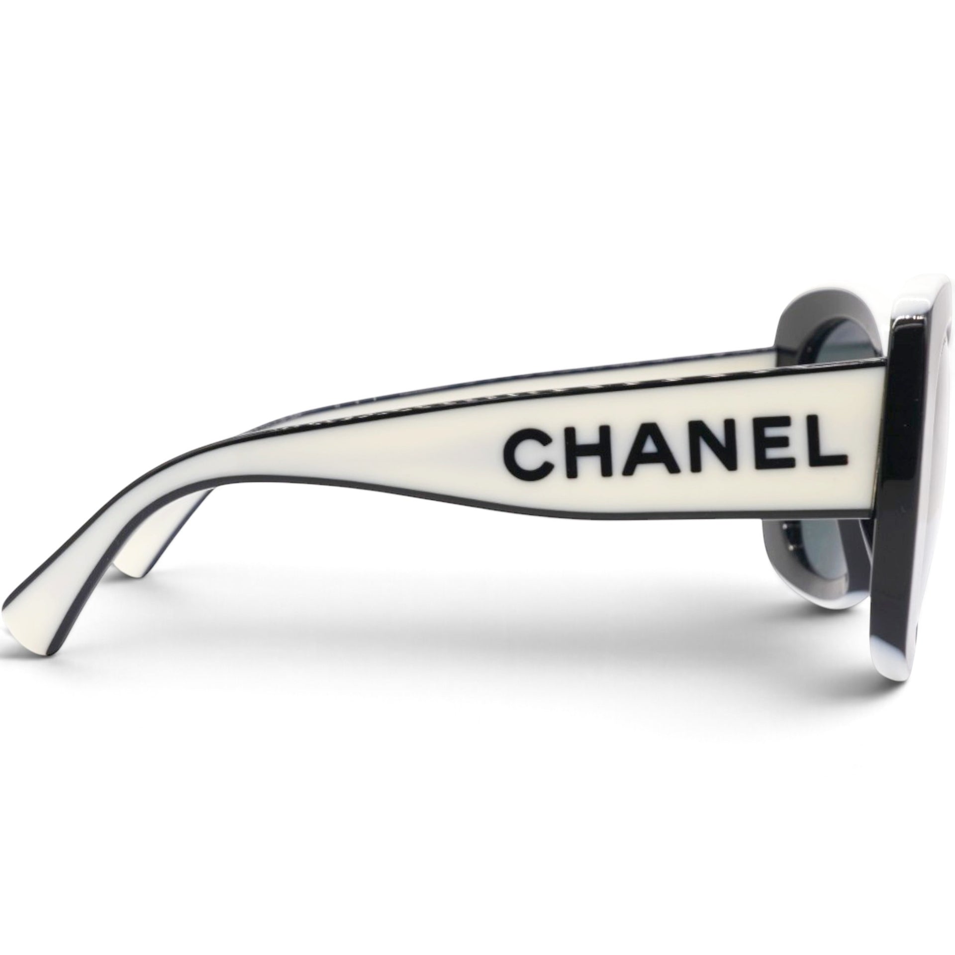 Chanel Acetate Sunglasses 71414A Black White 