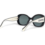 Chanel Acetate Sunglasses 71414A Black White 