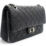 Chanel Aged Calfskin Quilted 2.55 Reissue 227 Flap Black 