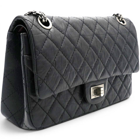 Chanel Aged Calfskin Quilted 2.55 Reissue 227 Flap Black 