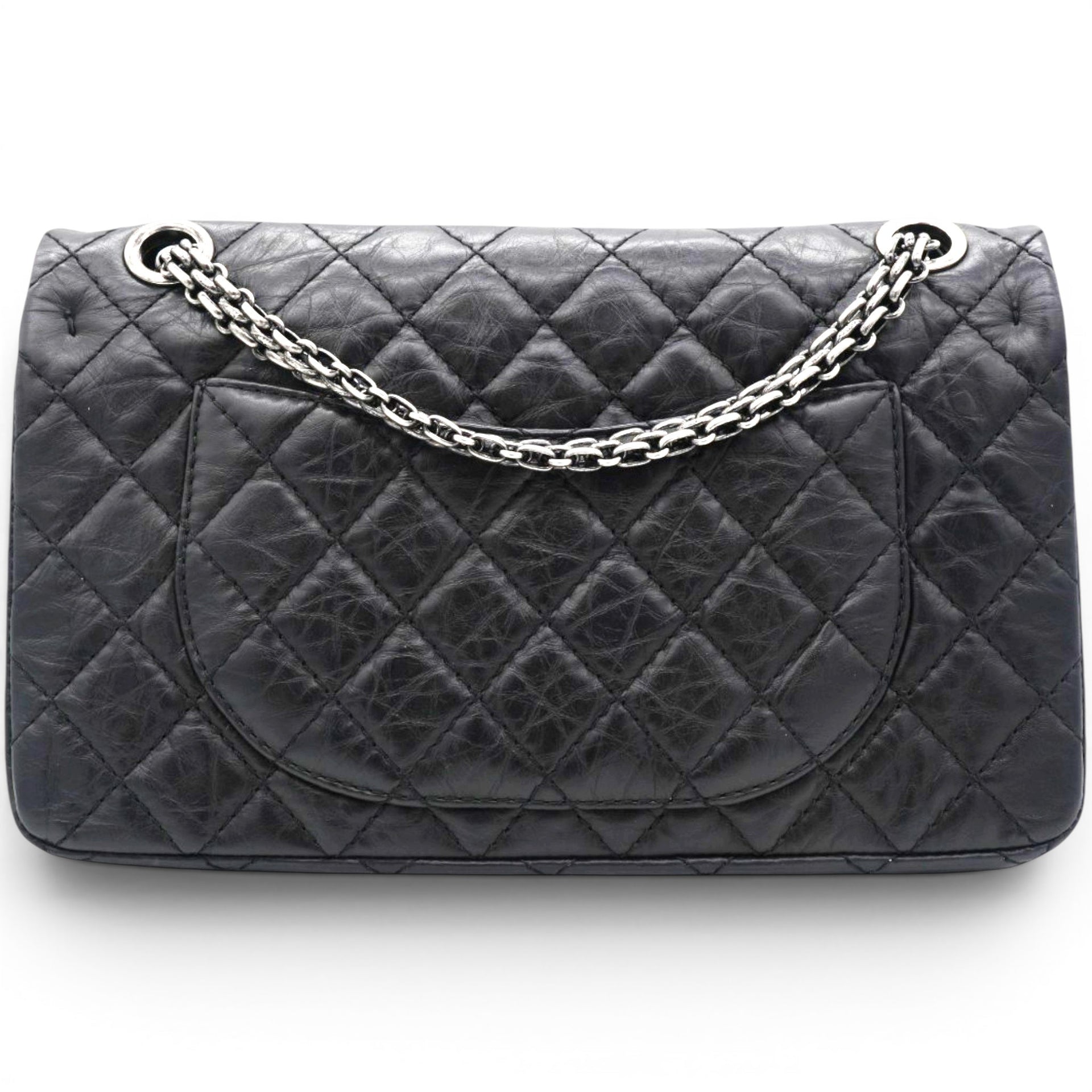 Chanel Aged Calfskin Quilted 2.55 Reissue 227 Flap Black 