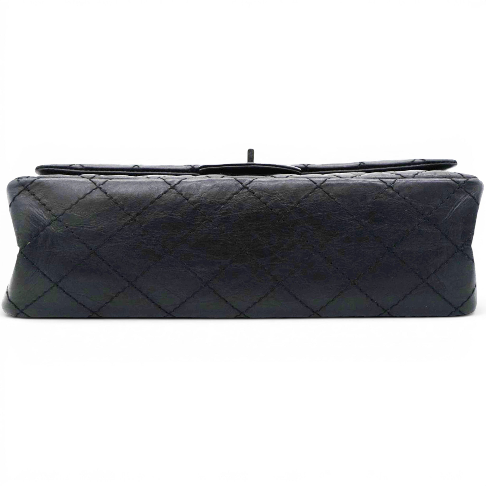 Chanel Aged Calfskin Quilted 2.55 Reissue 227 Flap Black 