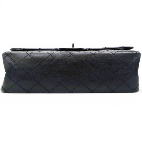 Chanel Aged Calfskin Quilted 2.55 Reissue 227 Flap Black 