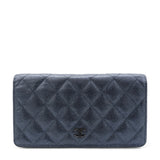 Chanel Black Classic Fold Iridescent Wallet 