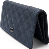Chanel Black Classic Fold Iridescent Wallet 