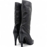 Chanel Black Leather Boots Size40 