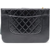 Chanel Black Leather Straight-Lined Shopper Tote 
