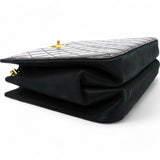 Chanel Black Leather Straight-Lined Shopper Tote 