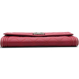 Chanel Boy Long Flap Quilted Wallet Pink 